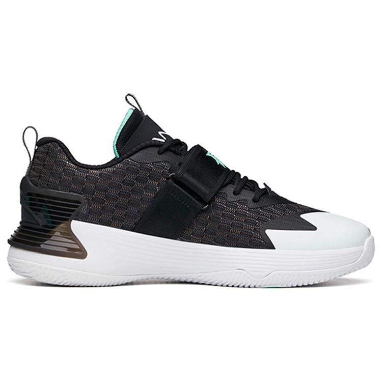 Anta Hengsao3 Abrasion Resistant Breathable Low top Basketball Shoes Men's Black 112131606-1
