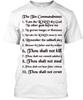 The Ten Commandments T-Shirt Made In the USA Size S To 5XL