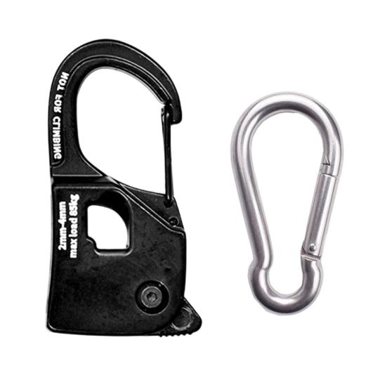 1/2 Peças Tensor de Corda Autotravante Liga de Alumínio de Alta Resistência para Mochila ao Ar Livre, Caminhada, Acampamento, Ajustador Apertador de Corda Guyline