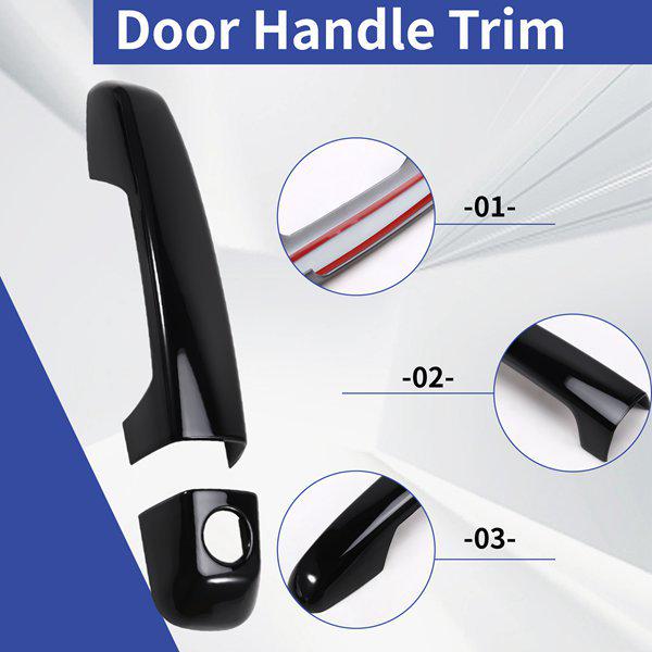 Set of 8 Exterior Door Handle Covers for 2010-2024 Toyota 4Runner