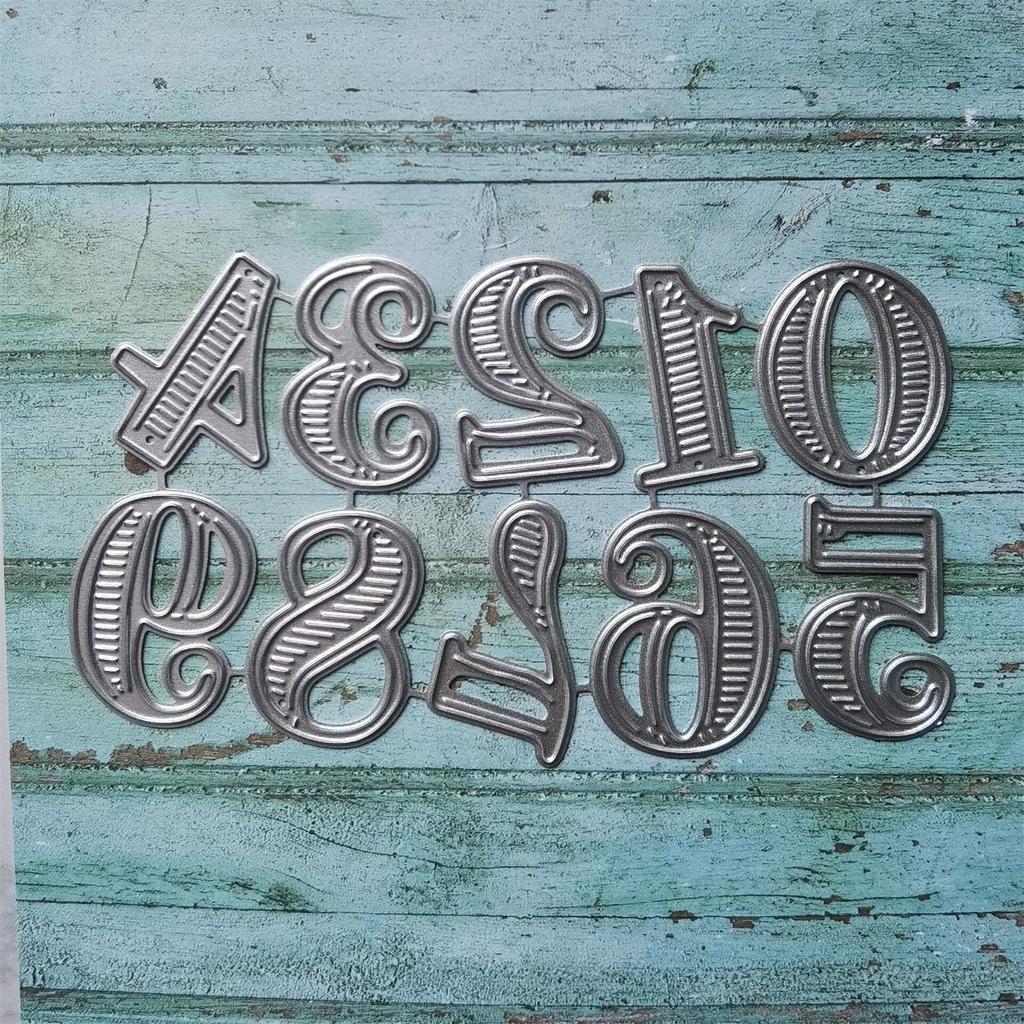Number Embossing Cutting Dies Numbers Embossing Cutting Dies Templates for Birthday Card Making DIY Scrapbooking Craft