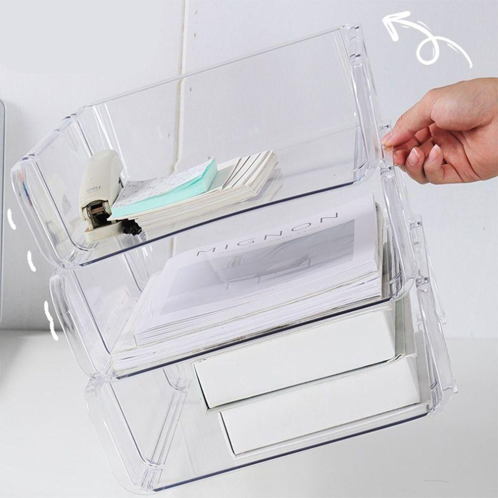 Minimalism A4 File Rack INS Style Desktop Organizer Simple File Storage Tray  Home Office