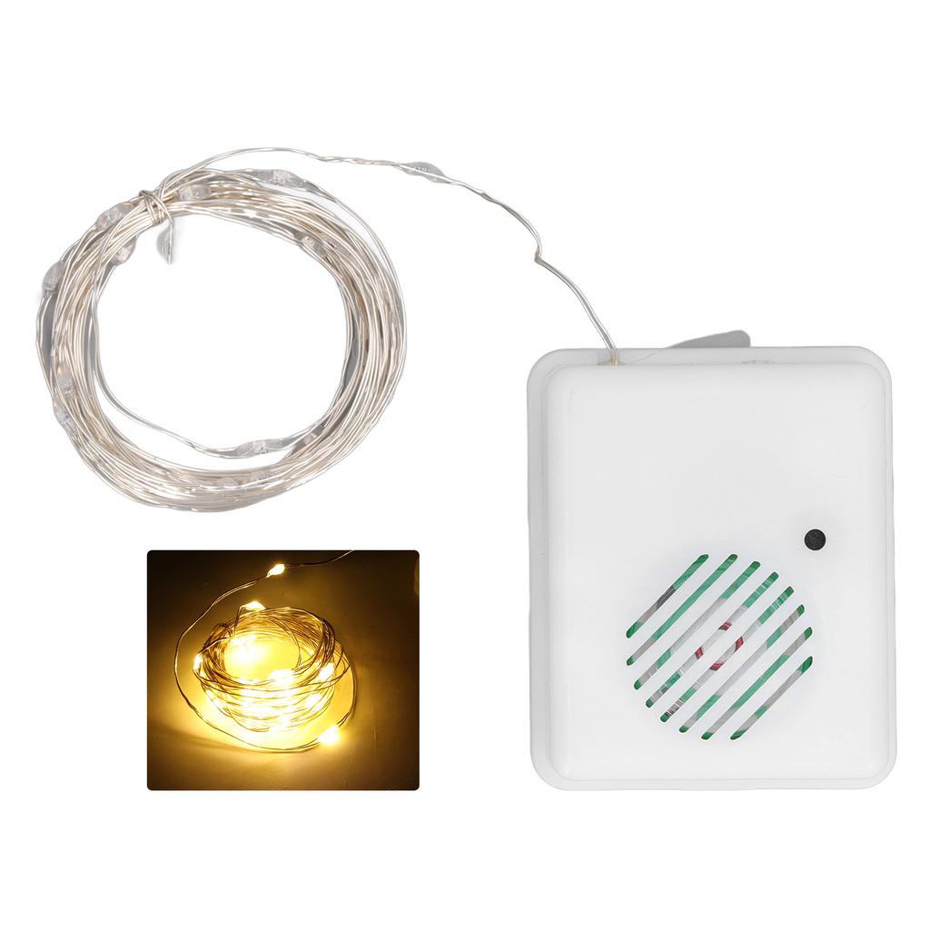 Weihnachts-Lichterkette Musik-Lichterkette für Terrasse Garten Dekoration Innen Außen Weihnachtsbaum Partys