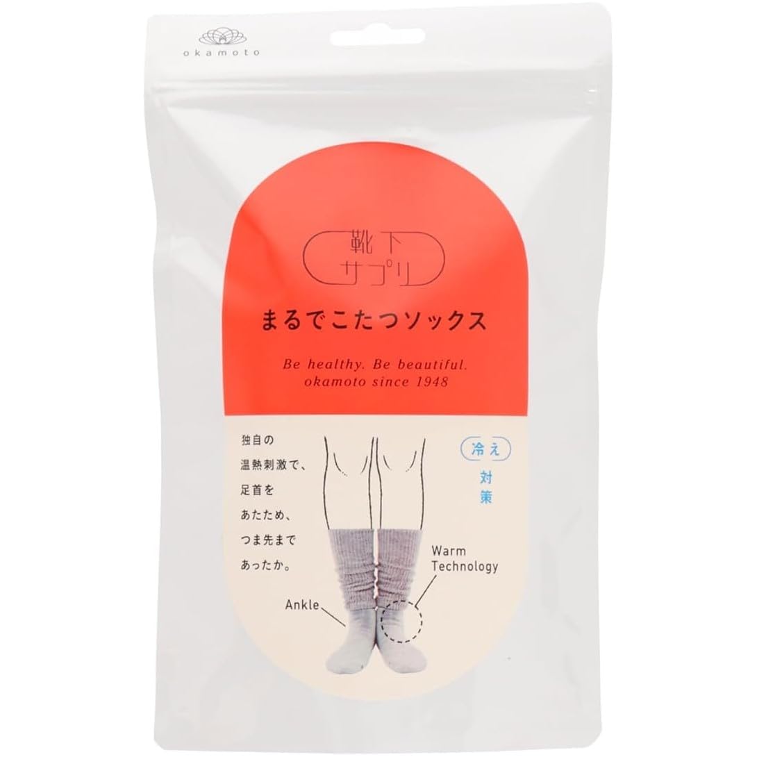 

Носки Okamoto Как Котацу Дополнение для Холодной Зимней Комнаты, Носки, Теплые, Защита, Носки, 532-995