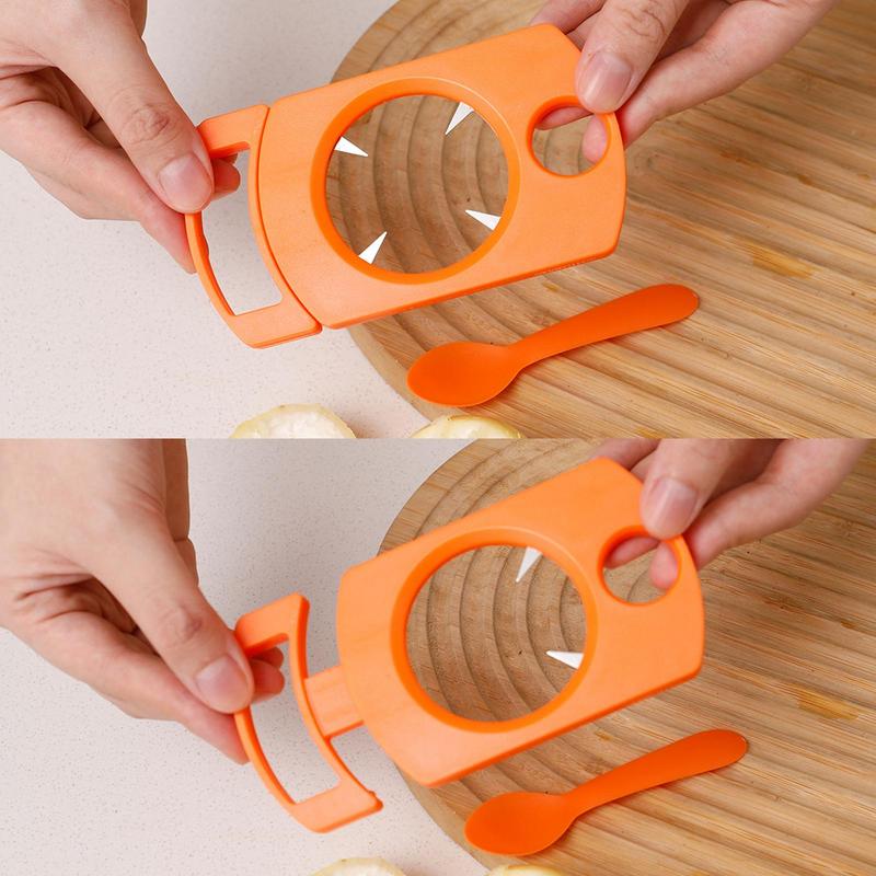 Passion Fruit Opener Kitchen Gadget Passion Fruit Cutter With Spoon Peeler Tool Peeling Tool Fruit Peeler And Opener Mangosteen