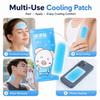 Disposable Cooling Gel Patch 10H Non Woven Ice Sticker for Summer Heat Relief Outdoor Camping Hiking Body Cooling Care Pad Use