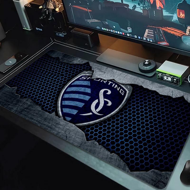 Sporting Kansas City Large Size Mouse Pad Large Gaming Table Cushion Non-slip Laptop Tablet Big Mousepad XXL Mat Mini PC Playmat With Lock edge
