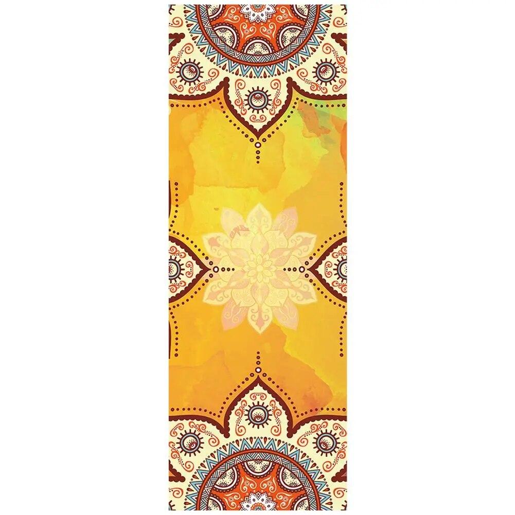 Yoga Towels Fitness Printed Microfiber Sports Travel Quick-drying Sweat-absorbent Workout Mat Cover for Pilates Gym Yoga Blanket