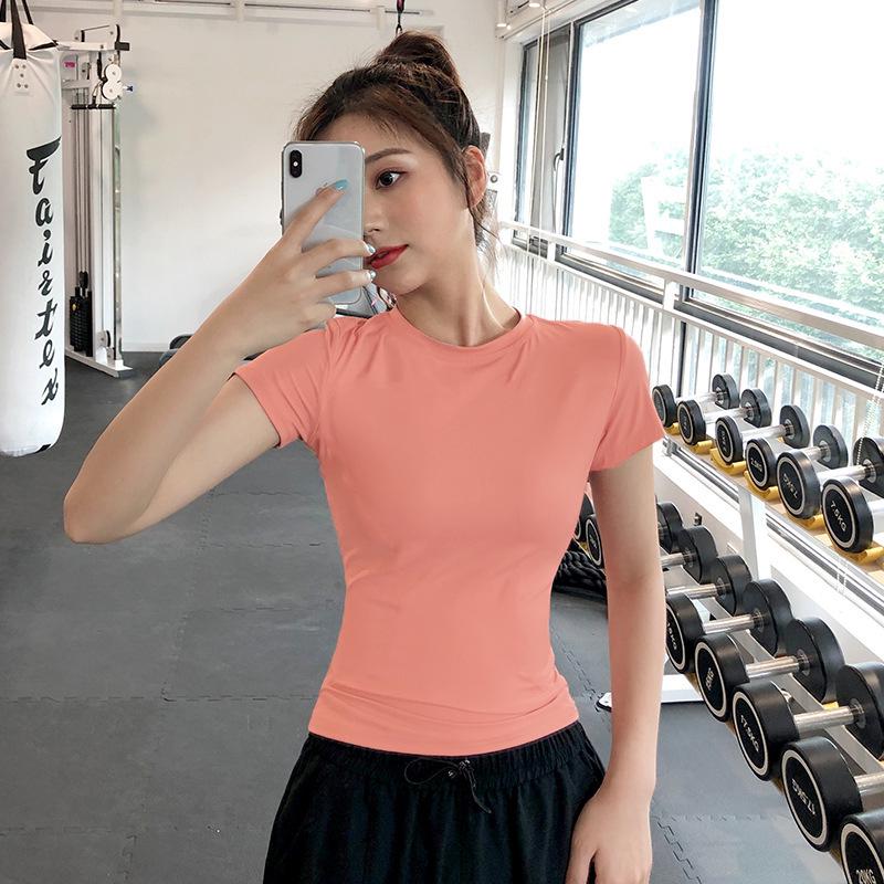 Haut de Sport Respirant et Extensible à Manches Courtes pour Femme - Séchage Rapide, Coupe Ajustée pour la Course à Pied, l'Entraînement et le Yoga