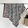 90x90cm Square Silk Scarf For Women Satin Hijab Handkerchief Printed Female Head Bandana Small Silk Hair Band Scarf Tie Bag