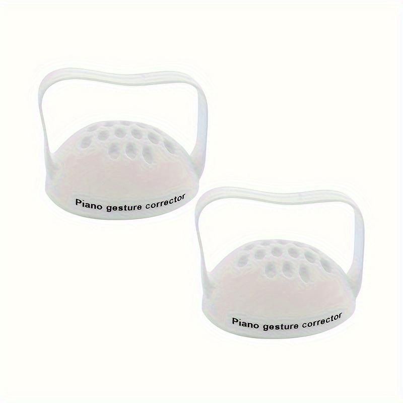 1pair Vibration Wearable Piano Hand Corrector Piano Hand Silicone Orthotics Piano Gesture Corrector Piano Beginner Hand Type Aid Grip Strength Trainer