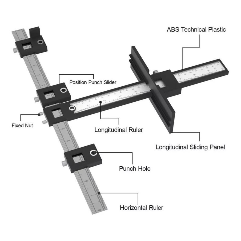Cabinet Hardware Drill Locator Template