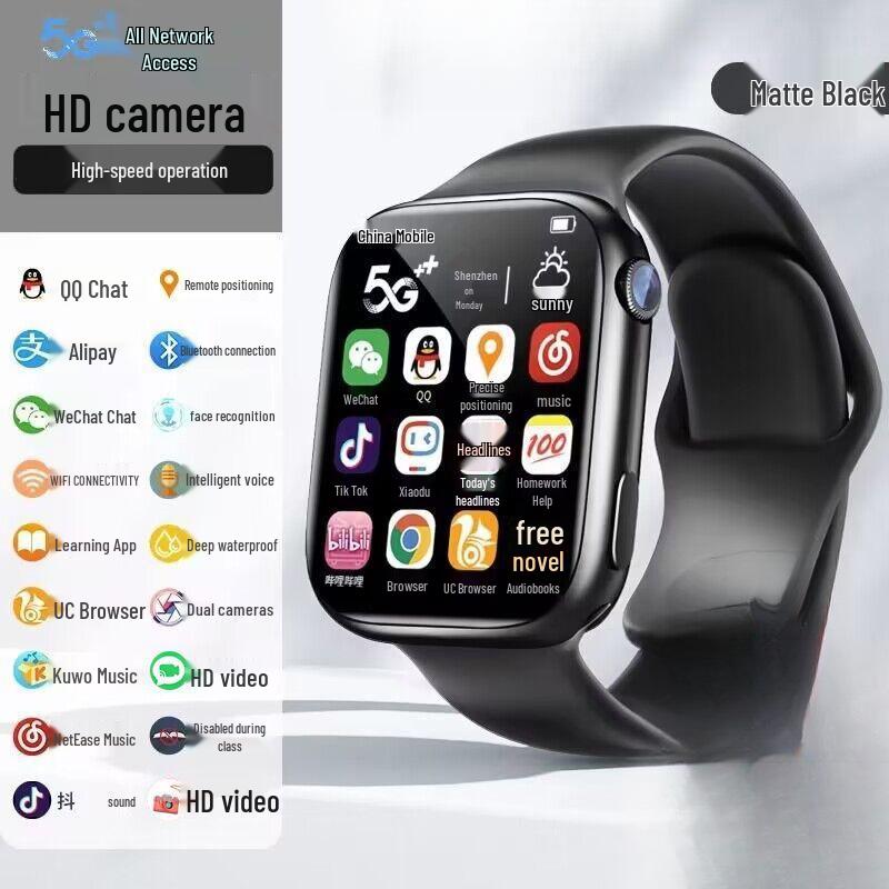 

2025 Smartwatch: 5G Video Call, Software Downloads, Ideal for Middle School Students & Kids