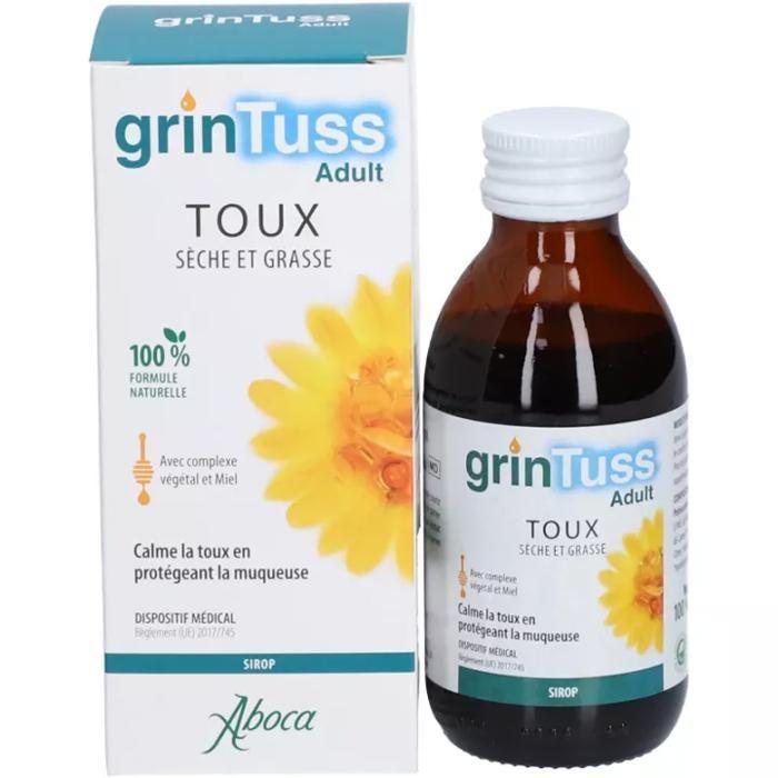 Aboca Grintuss Adult Syrup Dry and Productive Cough 128g