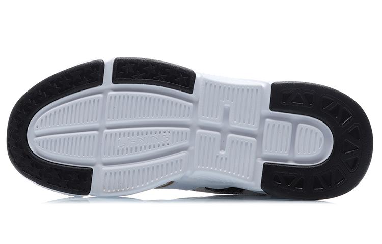 Li Ning 001 Cushioning Slip Resistant Abrasion Resistant Low top Running Shoes Women's White Black AGCR032-4
