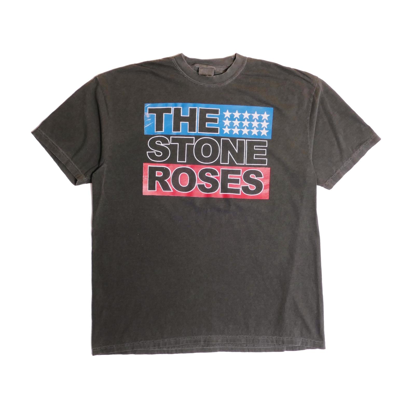 The Stone Roses - USA Flag Tee Ultra Faded Post Punk New Wave Alternative Noise Grunge Band Shirt Album Lemon Second Coming - XL XL