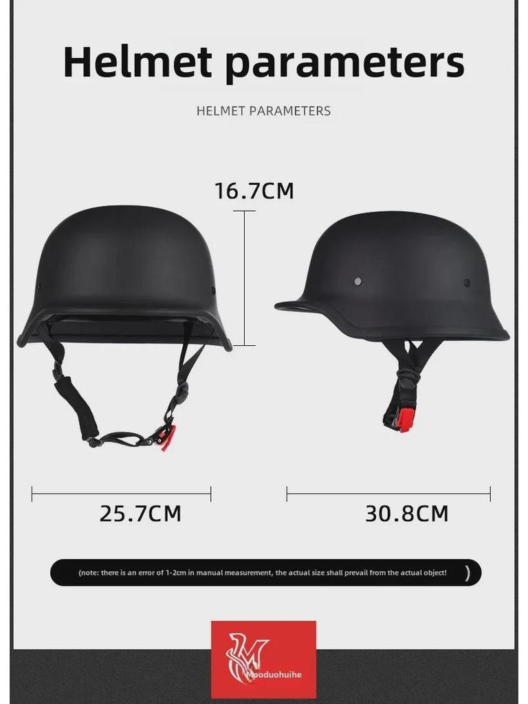 Retro Cross-Border Motorcycle Helmet: Lightweight, Summer Half-Helmet for Men & Women.