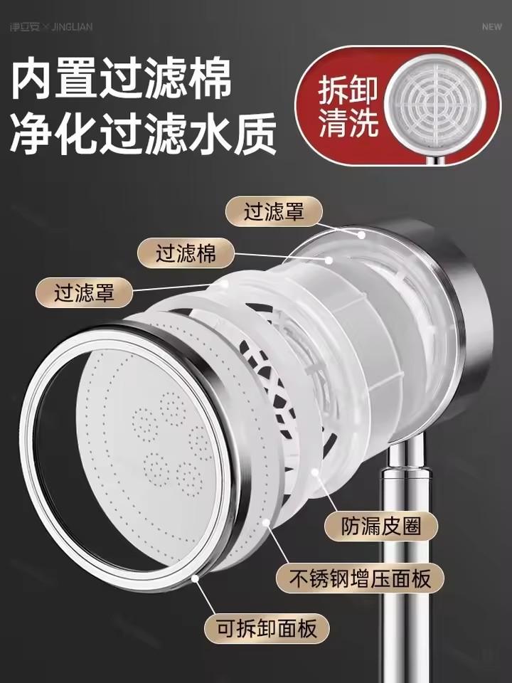 Upgraded SUS304 Stainless Steel Bathroom Shower Head High Pressure Water Saving Sprayer Nozzle Supercharged Handheld Showerhead