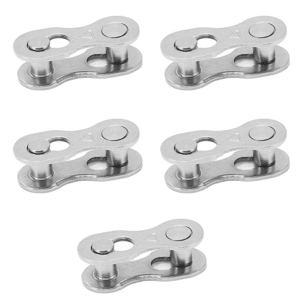 5pairs Bicycle Missing Link Rustproof Steel Quick Release Link Corrosion Resistant Easy Installation Bike Chain Link