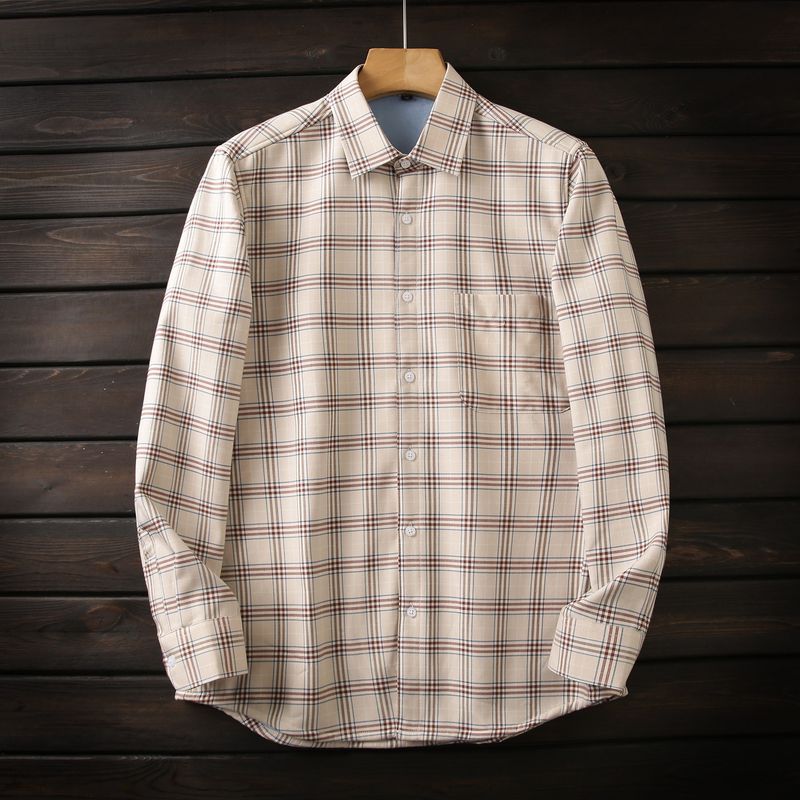 Plus Size! Plus Velvet Thickening! Foreign Trade Tail Goods Men's Winter Warm Cotton Oxford Cloth Long Sleeve Shirts Shirt