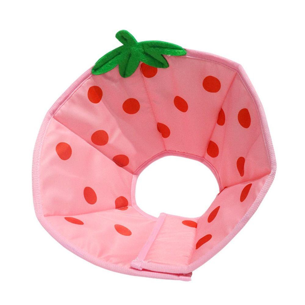 Bees Cat Elizabeth Collar Strawberry Cat Dog Grooming Cover Dog Recovery Collar for Dogs Cats