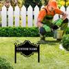 Custom Metal Garden Stakes Lawn Address Signs Outdoor Decor Personalized Gift