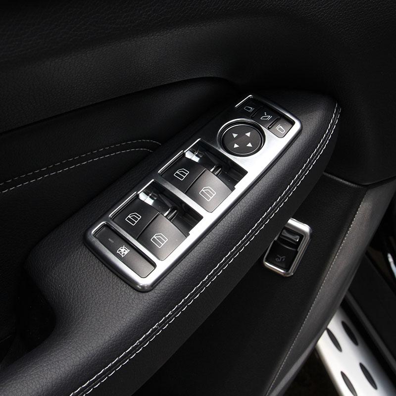 Für Mercedes Benz ABCEG CLA GLK GLA GLE Klasse W204 G500 W212 W166 5 stücke Auto Tür Fenster Glas Lift schalter Taste Abdeckung