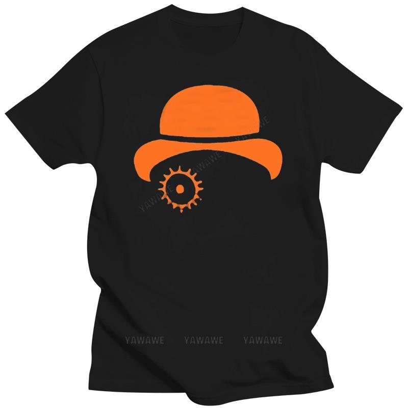 Mens Fashion Style T-Shirt Summer Men Mechanical Orange Film Cotton T Shirt Short Sleeve Funny Print Mens Hip Hop Casual Tshirts
