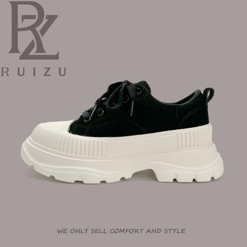 8 Heightened Thick-soled Muffin Shoes for Women's Spring New Matte Fashion Casual Sports Versatile