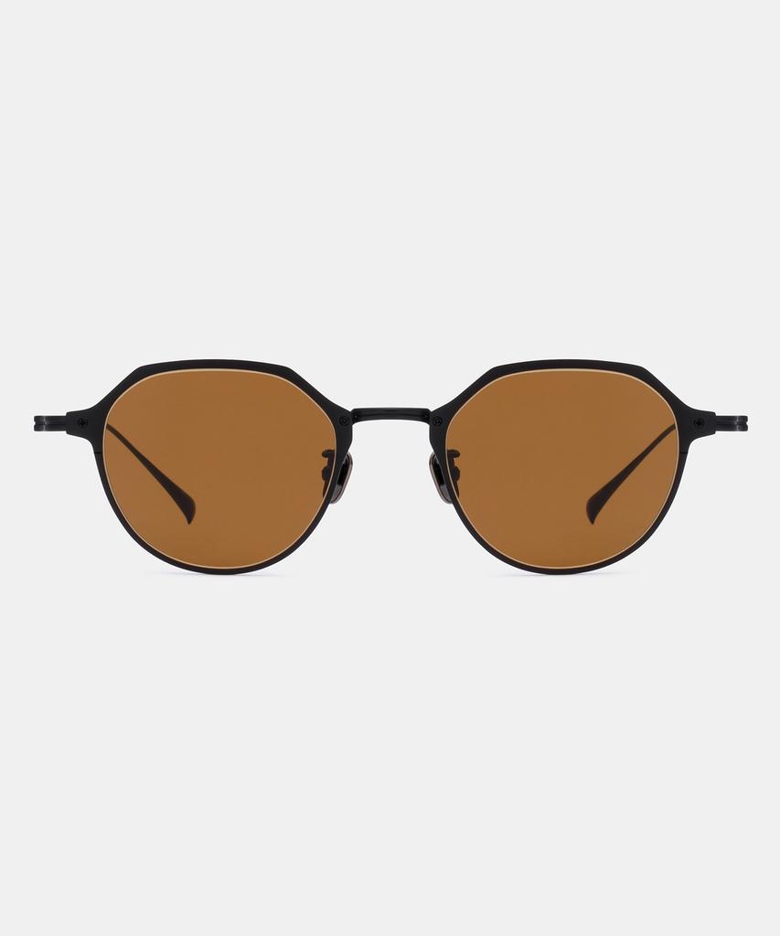 Maeteupeojeu Mp-09 Titanium Brown Sunglass Black