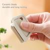Portable Ceramic Box Cutter Automatic Retractable Magnetic Non Stick Safety Knife for Opening Packages Cartons Art Tool