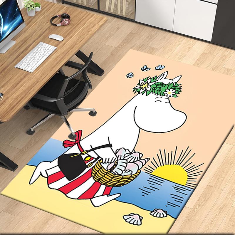 Moomin Teppich für Bürostuhl Wohnzimmer Schlafzimmer Küche Dekor Geschenke