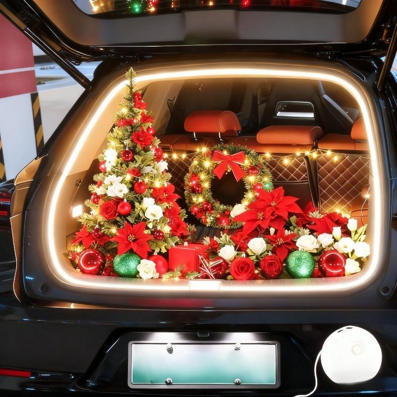 78.74 Inch Smart Car Trunk Lighting Ambient Light Interior Decoration Led Wireless Automatic Sensing Tailgate Light Strip