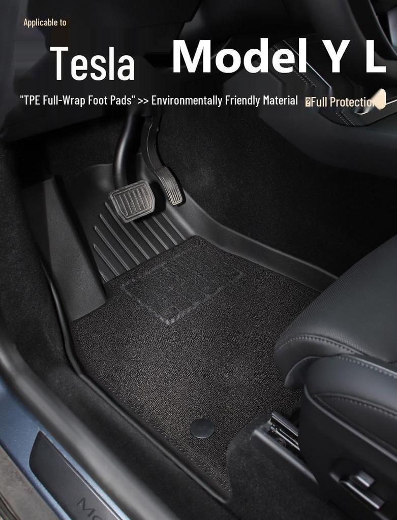 Custom TPE Floor Mats for 2025 Tesla Model 3/Y - Premium Car Accessories