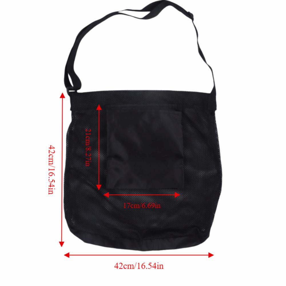 Breathable Mesh Picking Bag Large Capacity Reusable Vegetable Picking Bag Crossbody Portable Fruit Picking Bag