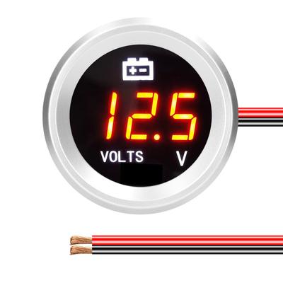 Yanıp Sönen Alarm Araba Volt Dedektörü ile Dijital Voltmetre Otomatik için 9-35 V Volt Test Cihazı Gerilim Monitörü