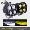 Dual-Color Waterproof LED Spotlight for Motorcycles and Cars - Universal Fit, Super Bright, Ideal for Modifications