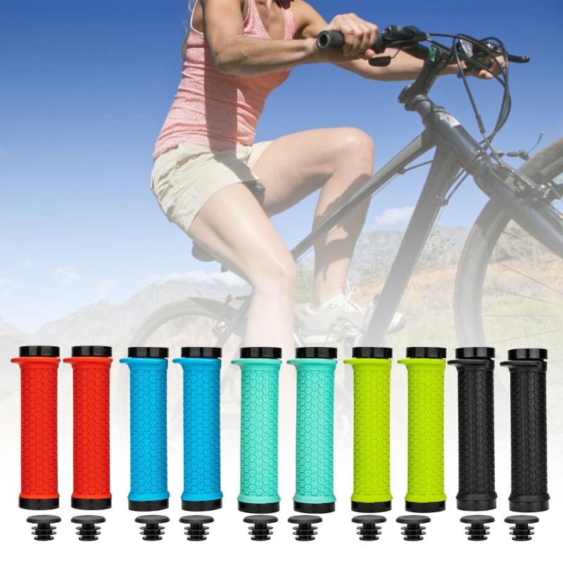 Comfortable NonSlip Bicycles Handlebar Grips Double Locks On Bike Grips Handle End Grips Cycling Accessories Enduring