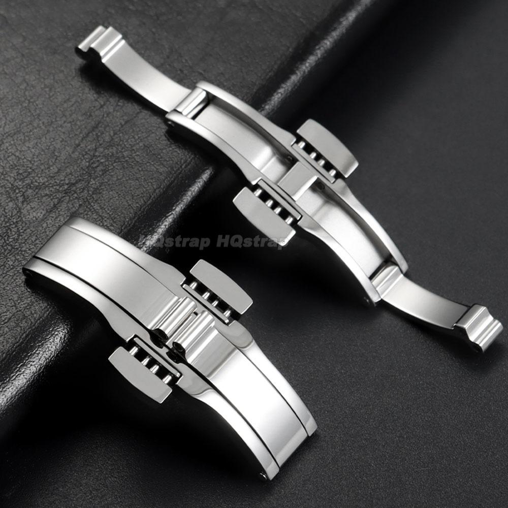 Edelstahl Uhrenschließe für Tissot 1853 T035617 T035439 Uhr Knopf Armband Schließe Doppeldruck Faltschließen Zubehör