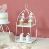 European White Dessert Table Decoration Wedding Table Display Frame Set Macaron Afternoon Tea Cake Dessert Tray