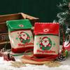 1 Stück Kinder-Themen-Weihnachtsgeschenkbox mit Canvas-Tragetasche Umweltfreundliche Verpackung Dekoration für Weihnachtsgeschenke