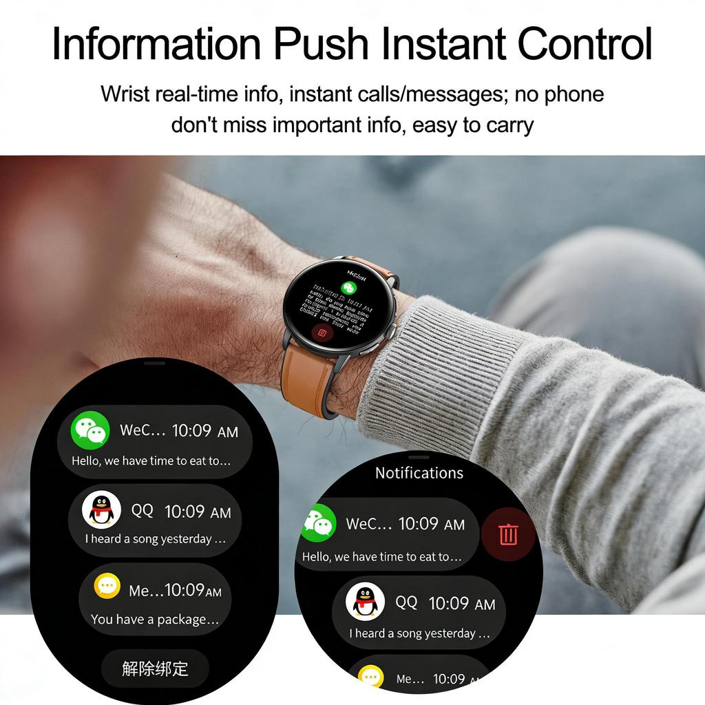 SACOSDING AMOLED Screen Men Smart Watch  Health Monitoring AI Dial AI intelligent Q&A BT Calling Outdoor Sports Fitness Women Smartwatch