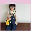 Cute And Quirky Cartoon Knitted Shoulder Bag For Kids Ideal For Daily Use In Purple And Yellow