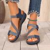 Summer Open Toes Casual Sandals for Women's Comfortable Wedge Heeled Roman Style Breathable Beach Sandals