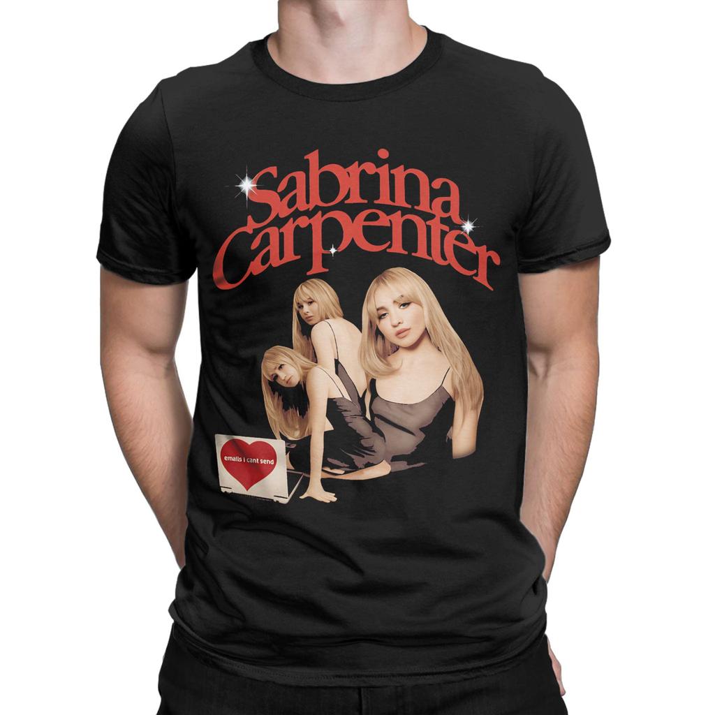 Sabrina Carpenter Men T Shirt Fashion Tees Short Sleeve Round Neck TShirt 100 Cotton Unique Clothes