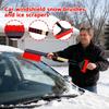 Ice Scraper Ergonomic Foam Grip Double-Head Retractable Car Ice Scraper Snow Remover For Windshield Window Truck Sedan RV Winter
