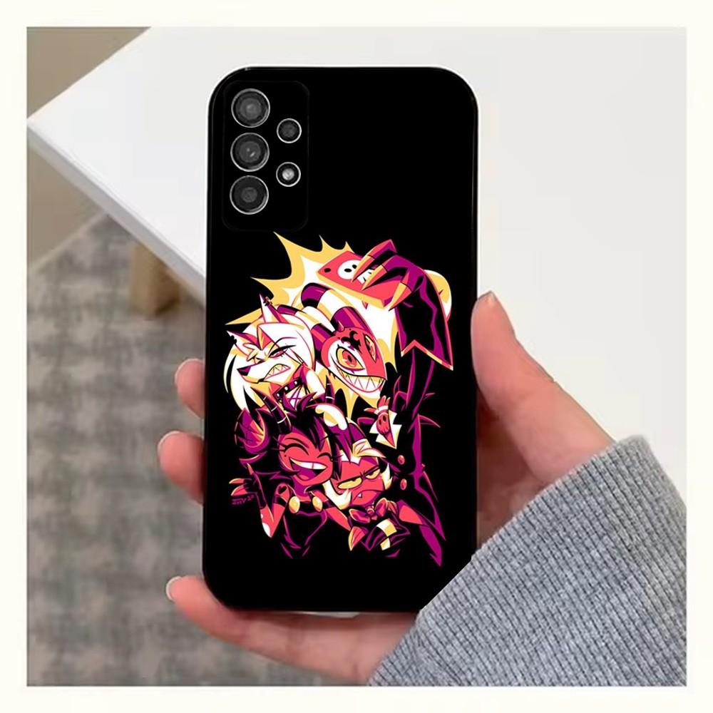 Anime H-Helluva B-Boss Phone Case For Samsung S25,S24,S23,S22,S20,S21,S10,Ultra,Plus,Lite,FE,Soft Silicone Black Cover