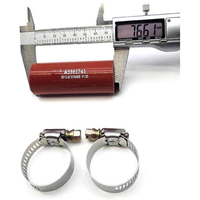 Hconcet 3286499 Red Turbo Oil Drain Hose And 2 Clamps Compatible with Dodge Cummins 4BT, 6BT and 6CT models year from 1989-2006