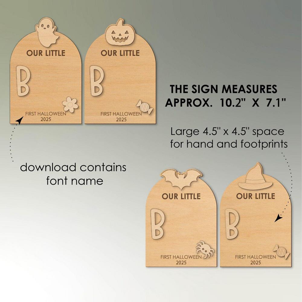 Baby Hand and Footprint Kit Baby s First Halloween Keepsake Craft Kit with Ink Pad Hand Ornament for Birth Shower Mom Dad Kids
