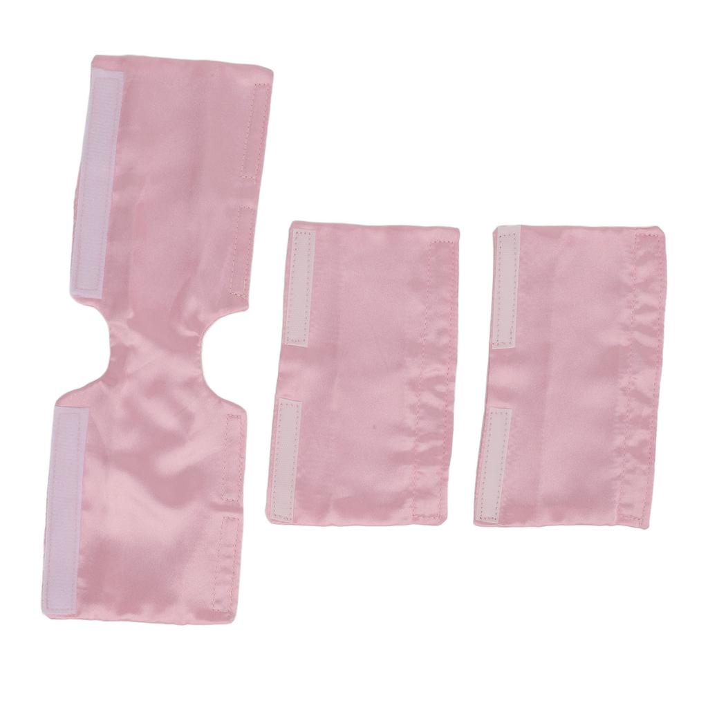 3pcs Satin Strap Cover Reducing Red Marks Breathable Universal Reusable Satin Face Cushion for Breathing Machine